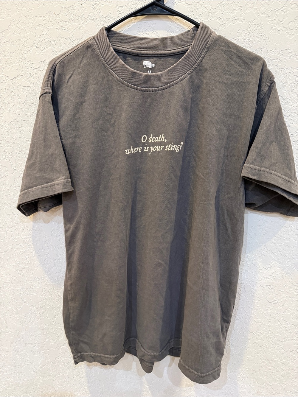 Graphic Back-Print Men’s T-Shirt in Charcoal